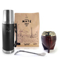 kit mate torpedo ciselée traditionnel et thermos à maté